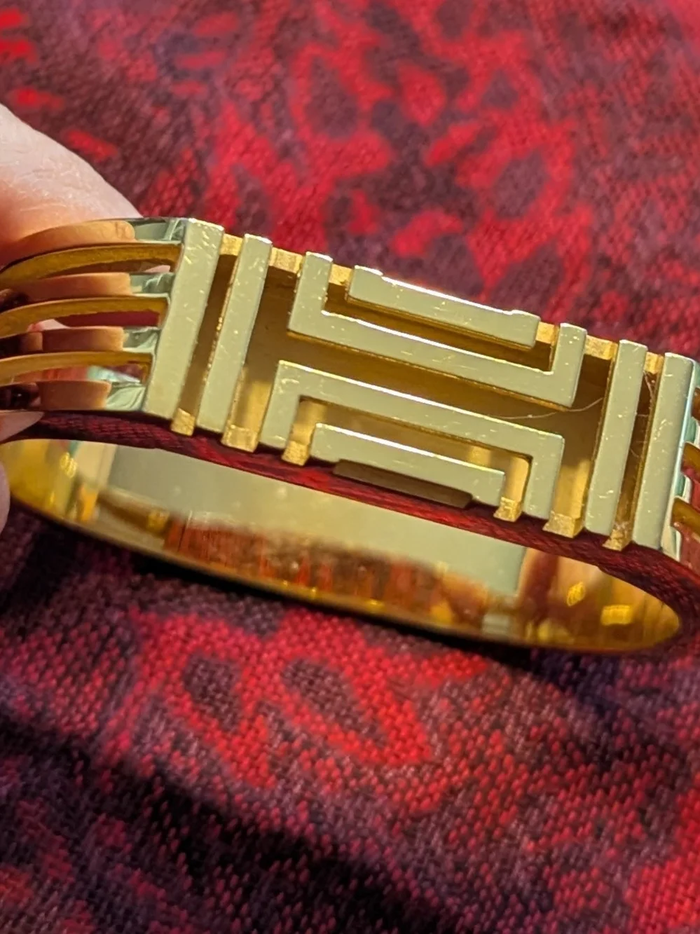 Tory Burch Gold-Tone Geometric Bracelet - Picture 2 of 5